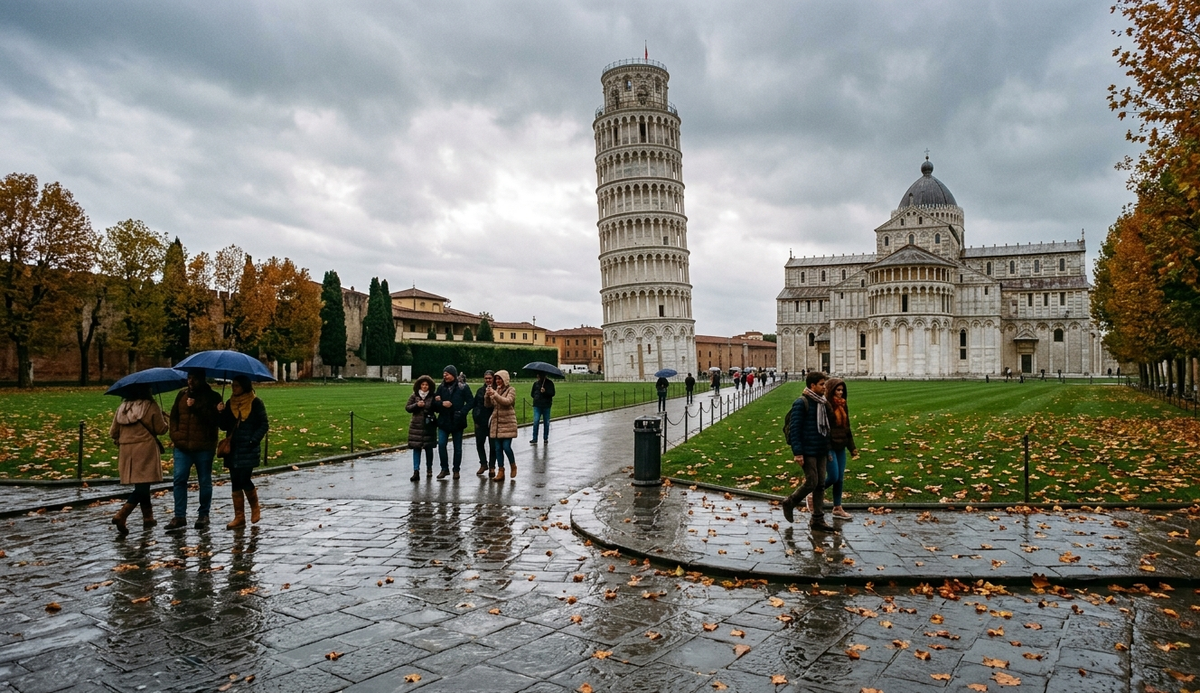 Pisa in Italy in November