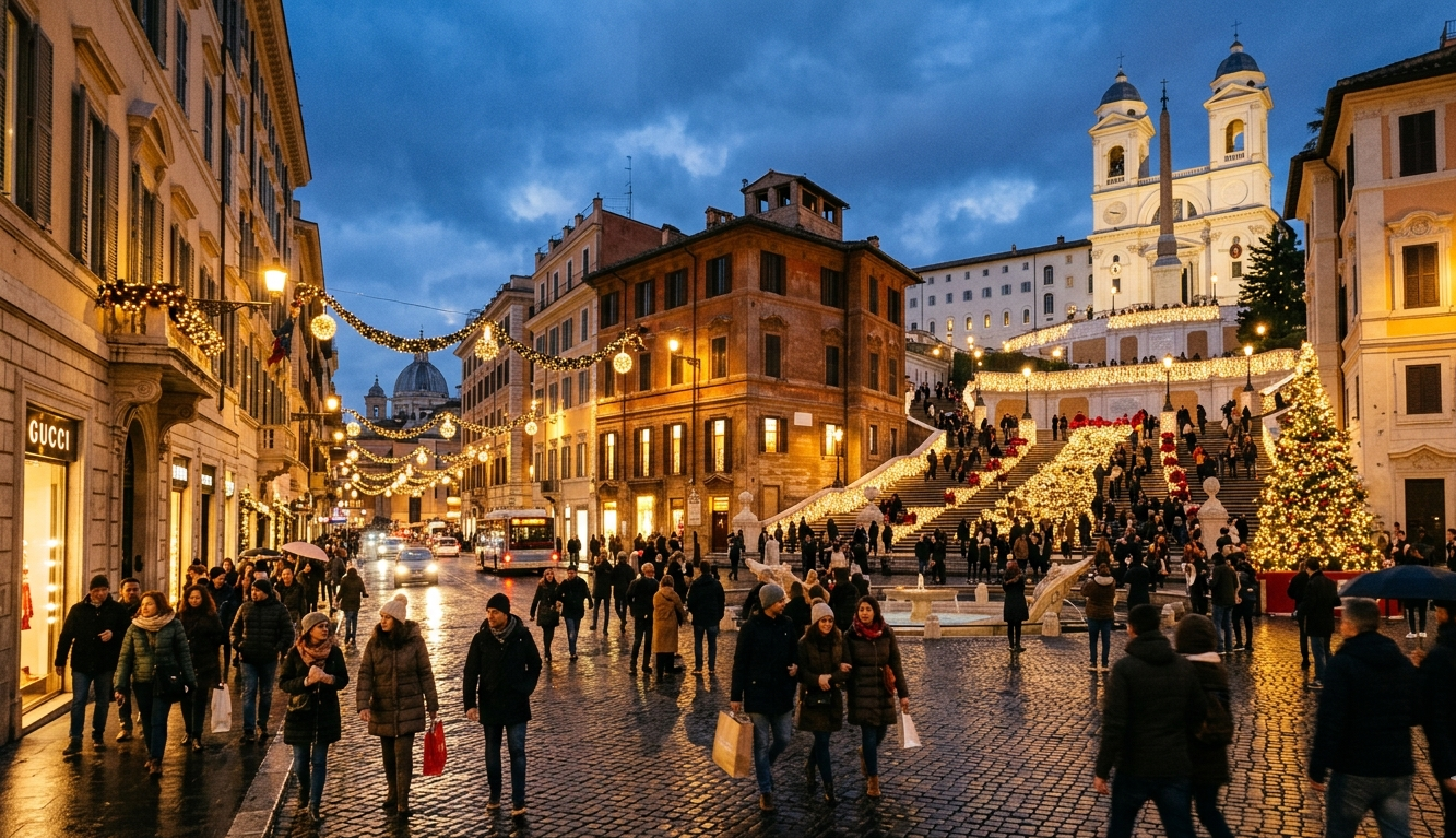 Rome in Italy in December