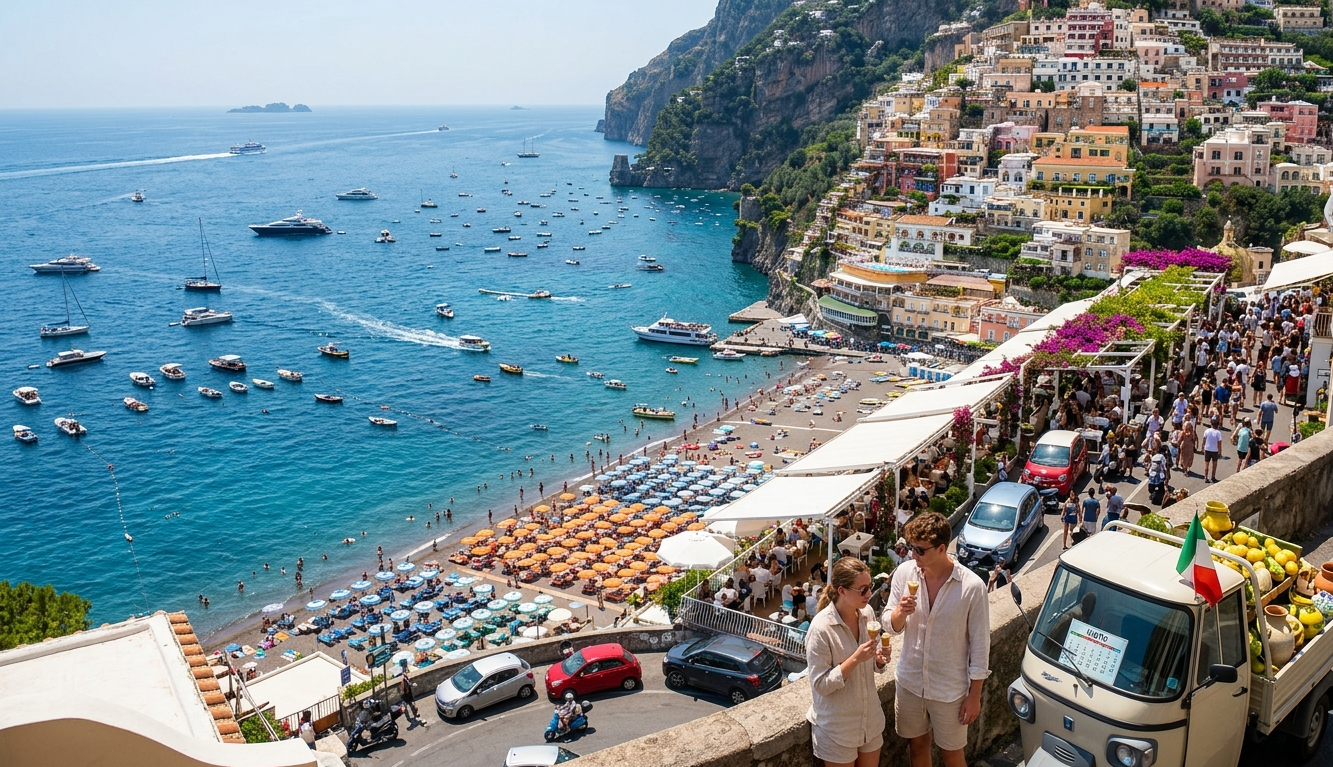 Amalfi Coast in Italy in July
