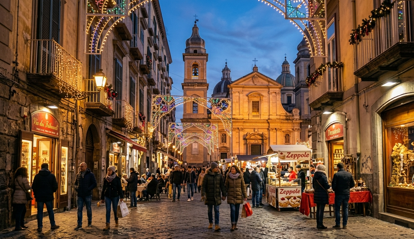 Naples in Italy in December