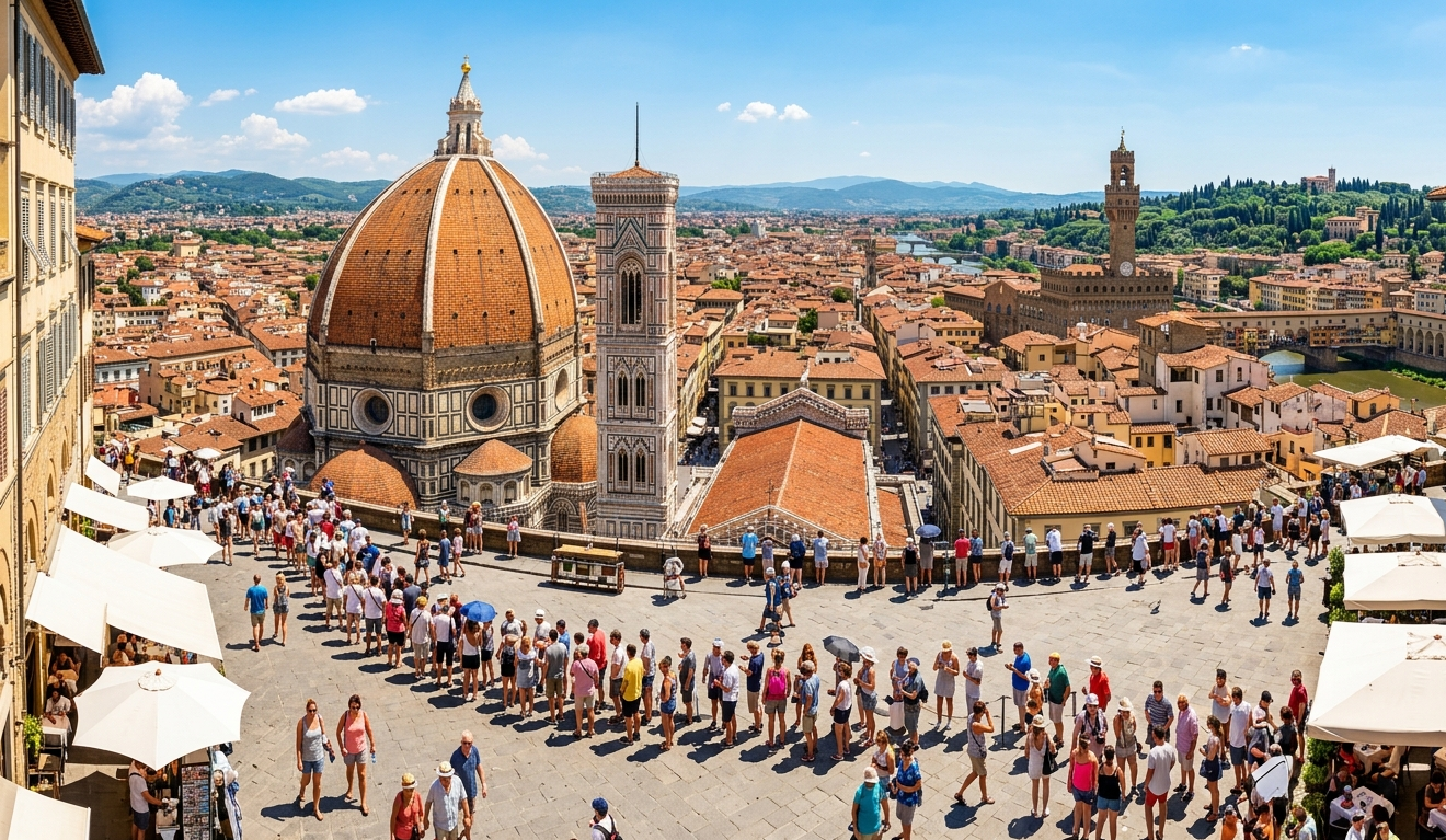 Florence in Italy in July
