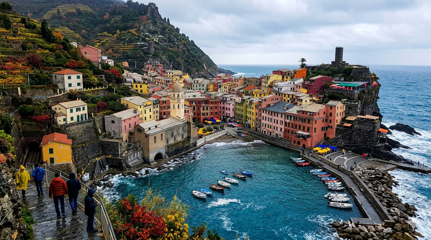 Cinque Terre in Italy in November