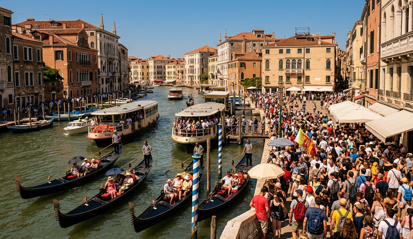 Venice in Italy in July
