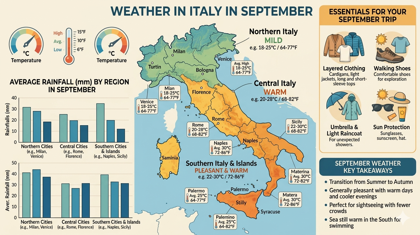 Weather in Italy in September