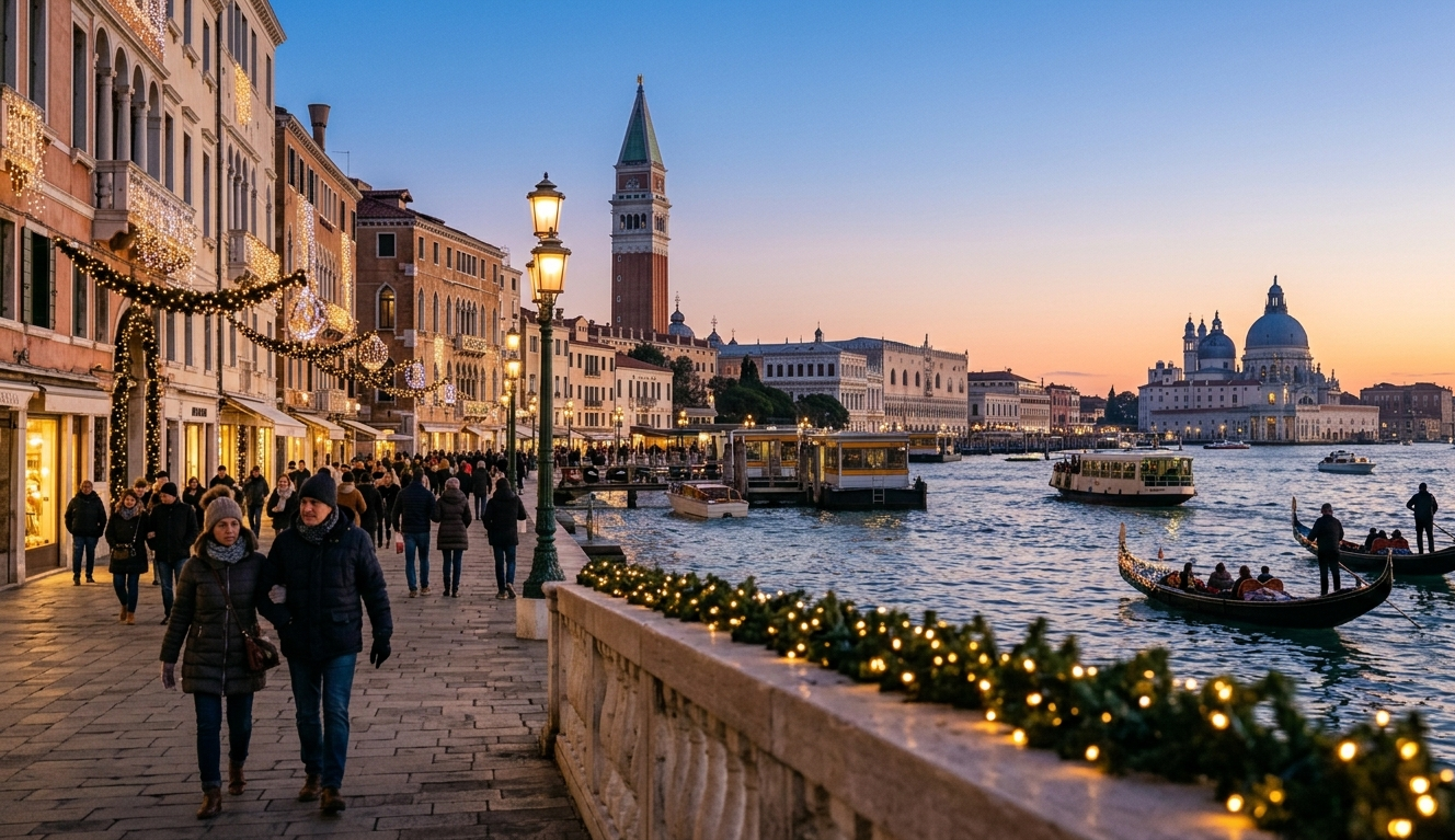 Venice in Italy in December