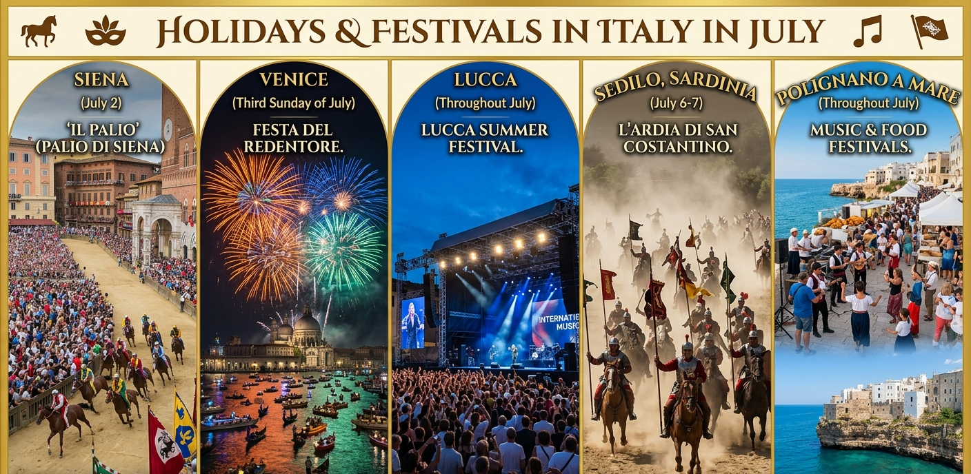 Holidays & Festivals in Italy in July