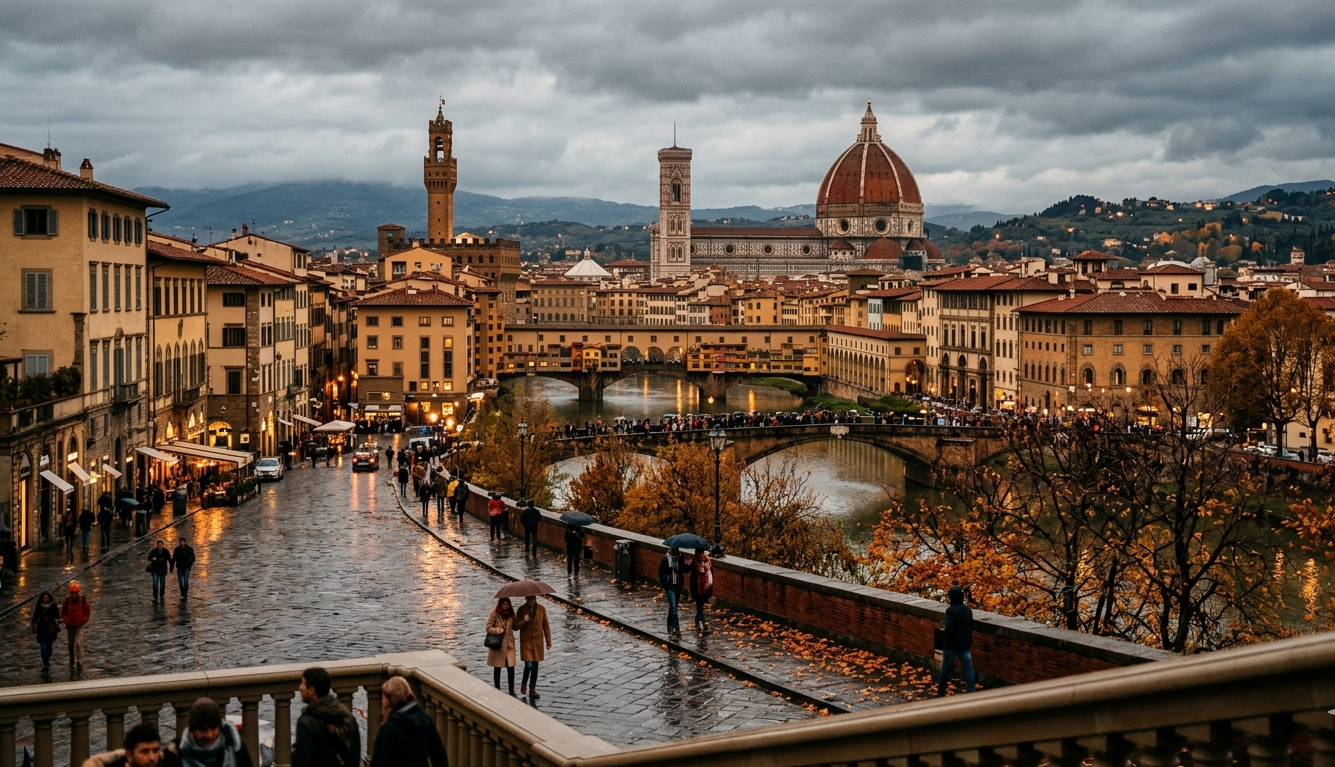 Florence in Italy in November
