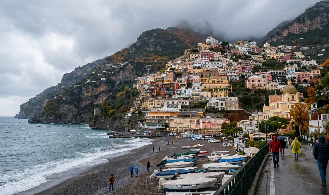 Amalfi Coast in Italy in November