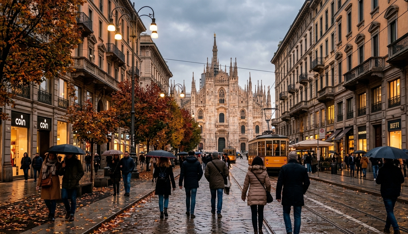 Milan in Italy in November