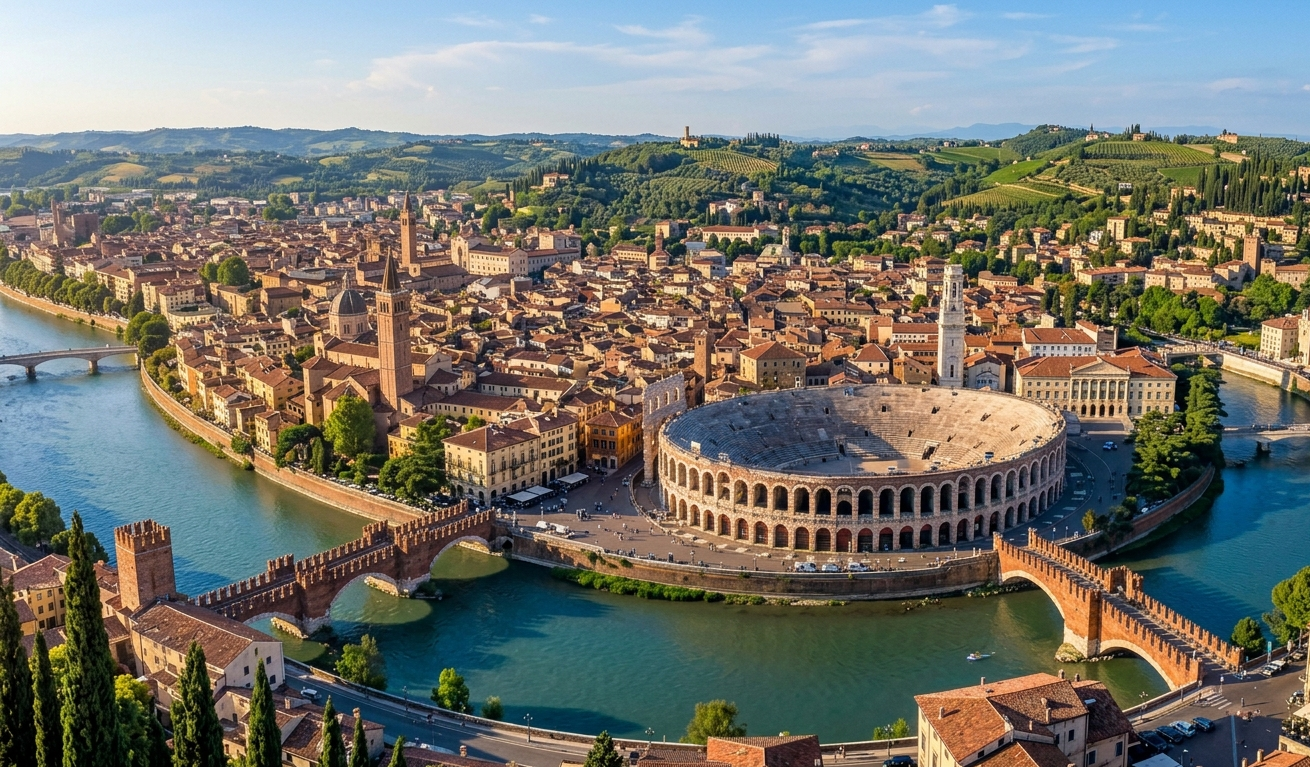 Verona in Italy in June